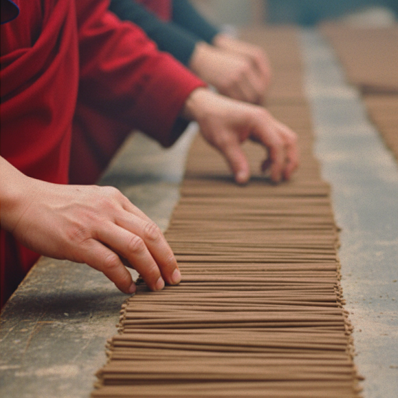 Manufacturing process of Tathaa incenses