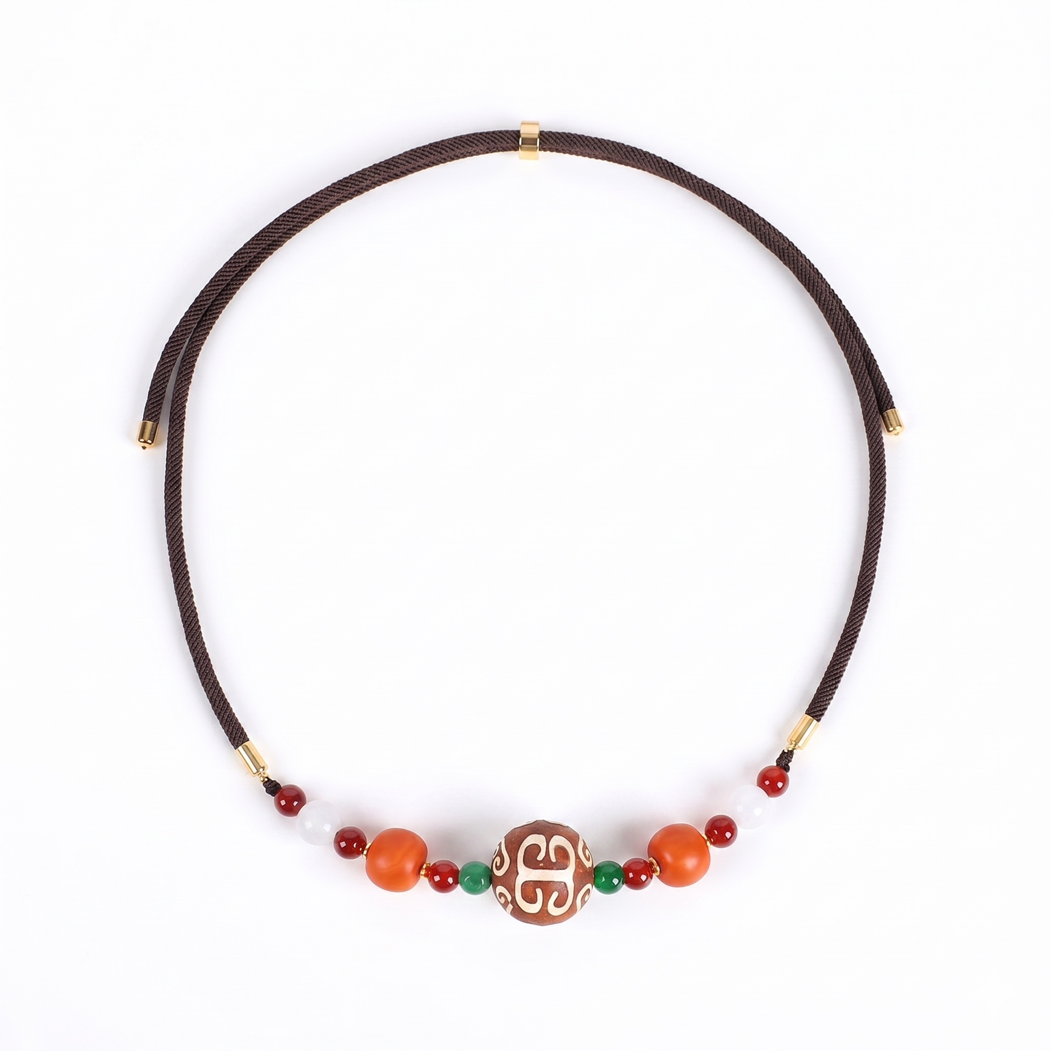 Earth & Red Agate Choker
