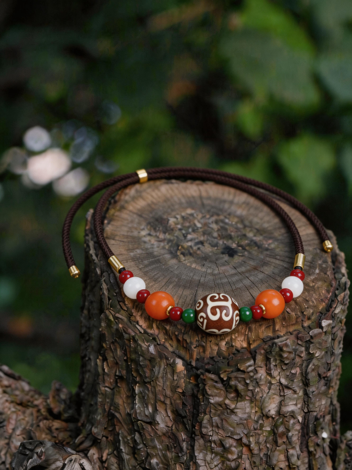 Earth & Red Agate Choker