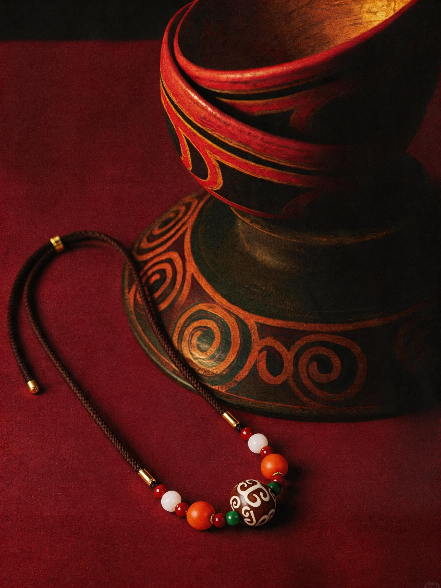 Earth & Red Agate Choker