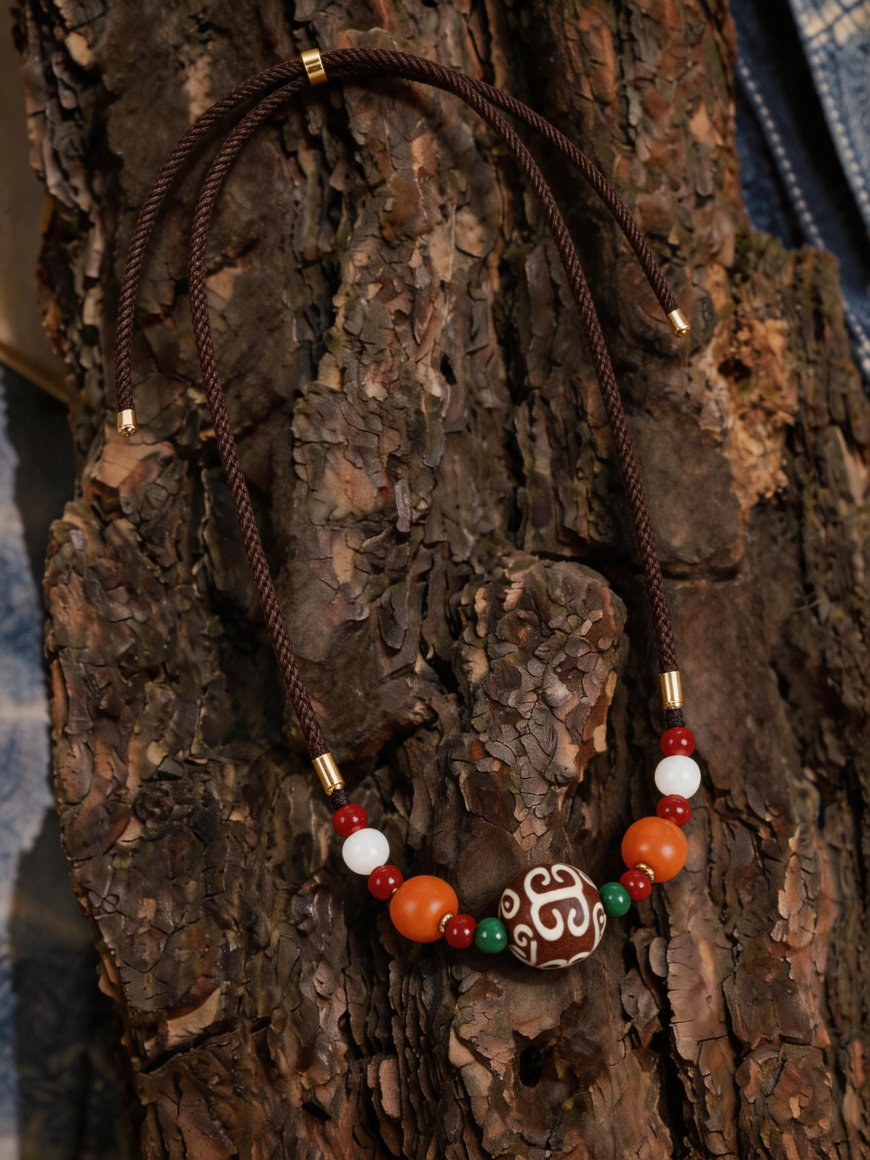 Earth & Red Agate Choker