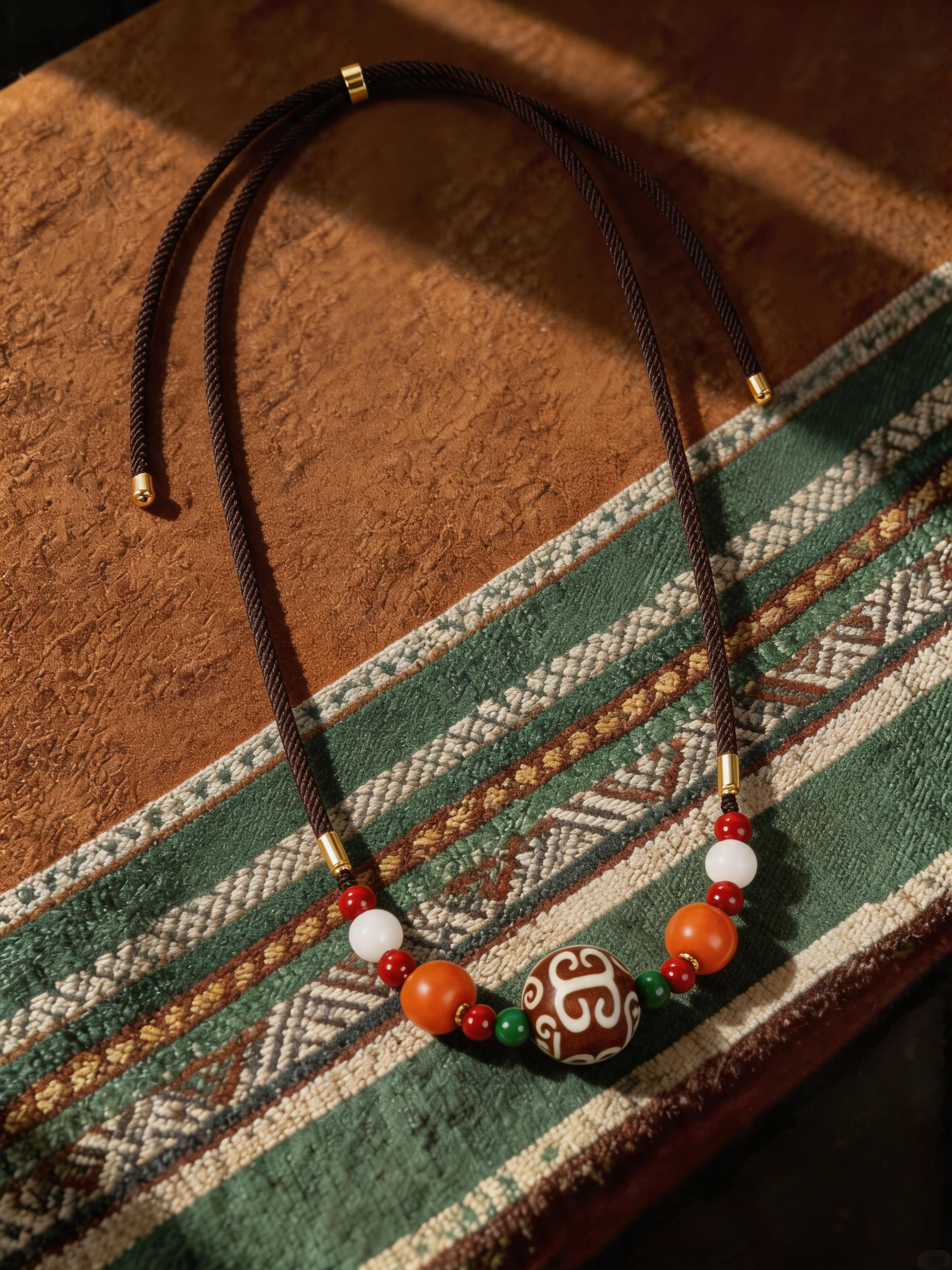 Earth & Red Agate Choker