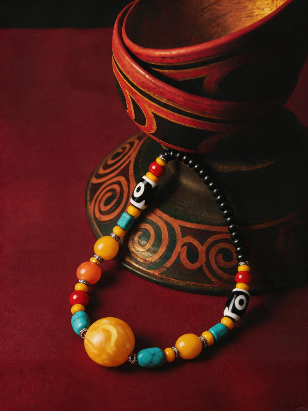 Multi-Stone Long Treasure Necklace