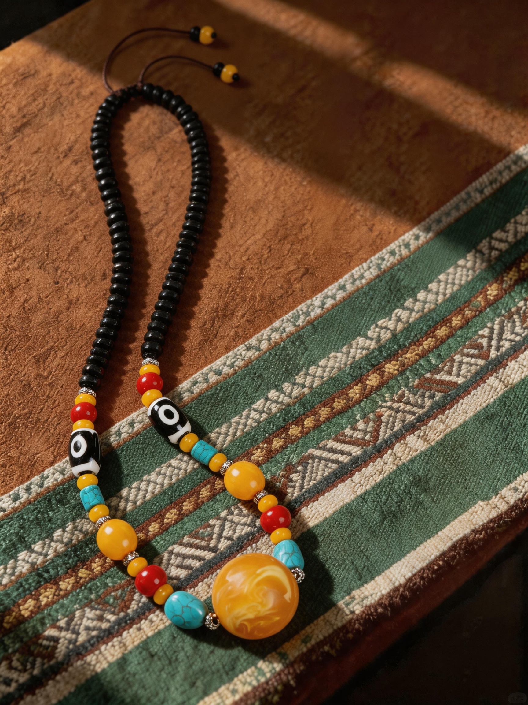 Multi-Stone Long Treasure Necklace
