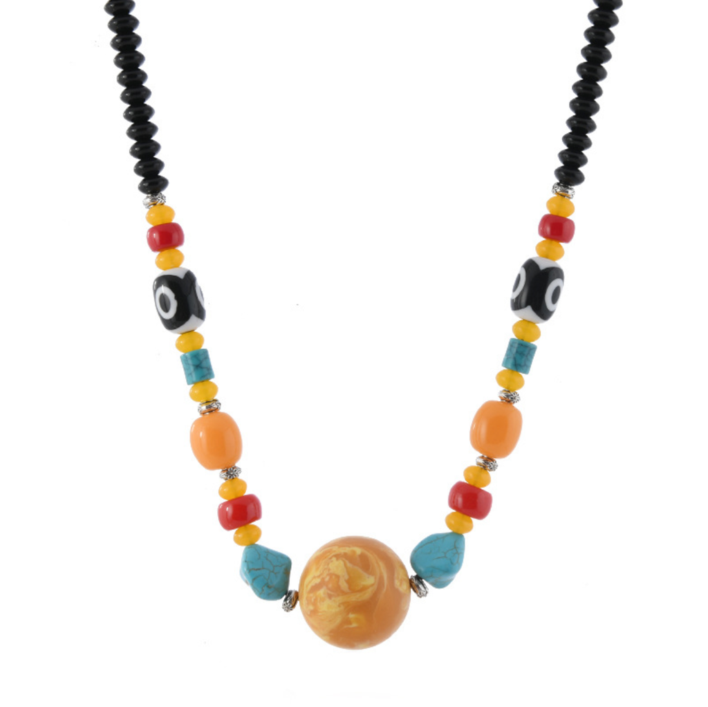 Multi-Stone Long Treasure Necklace