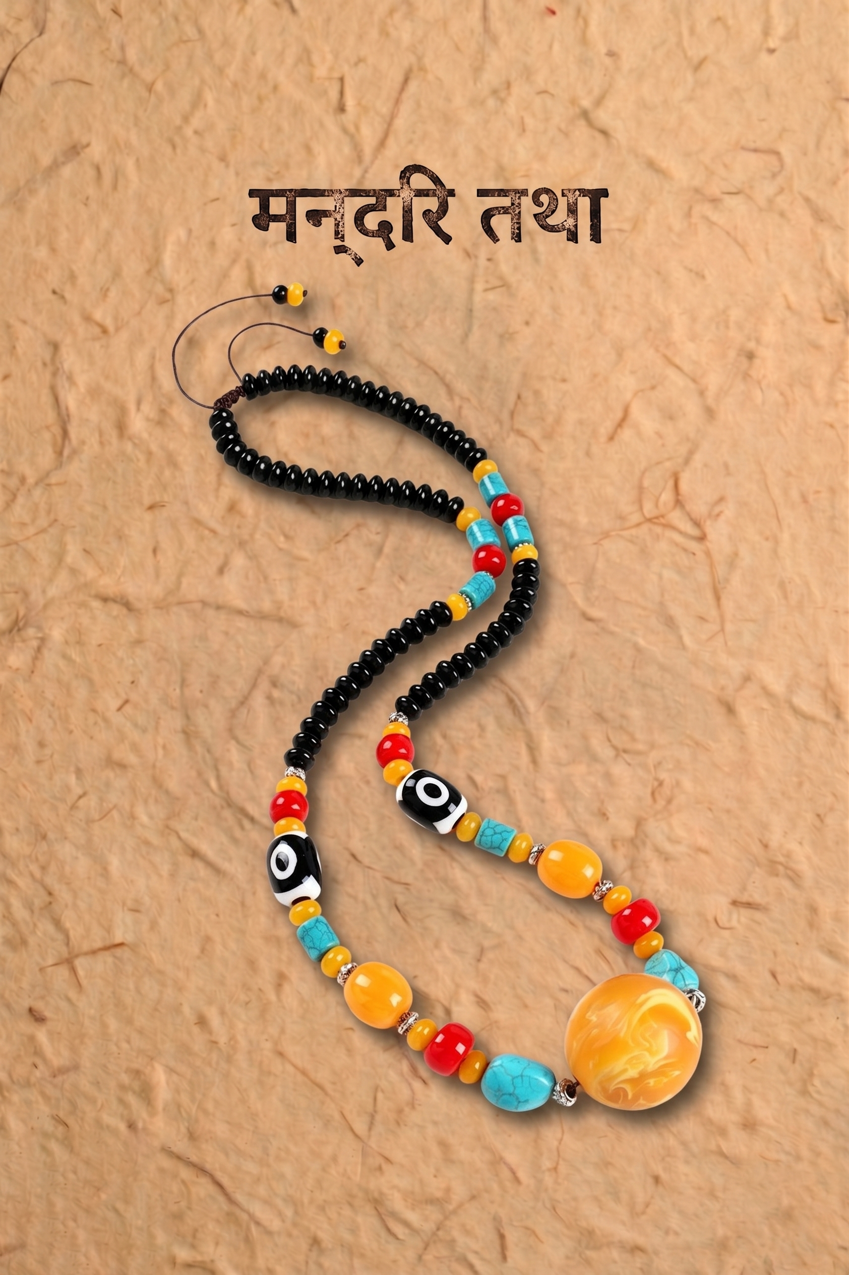 Multi-Stone Long Treasure Necklace