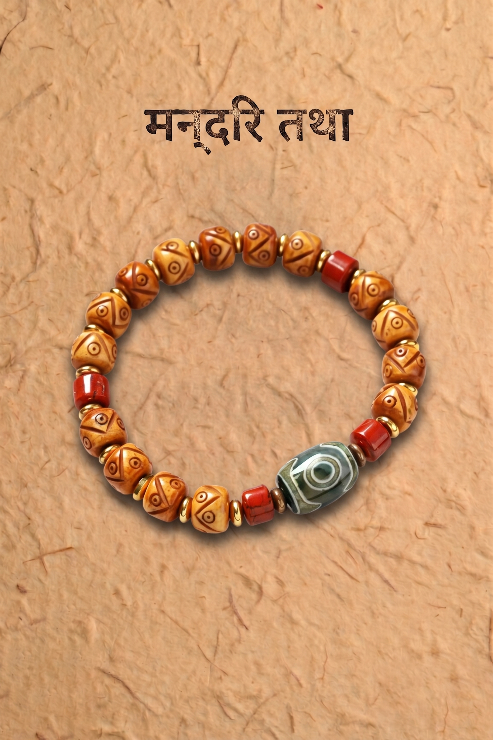 Inlaid Eye Totem Star-Moon Bodhi Bracelet