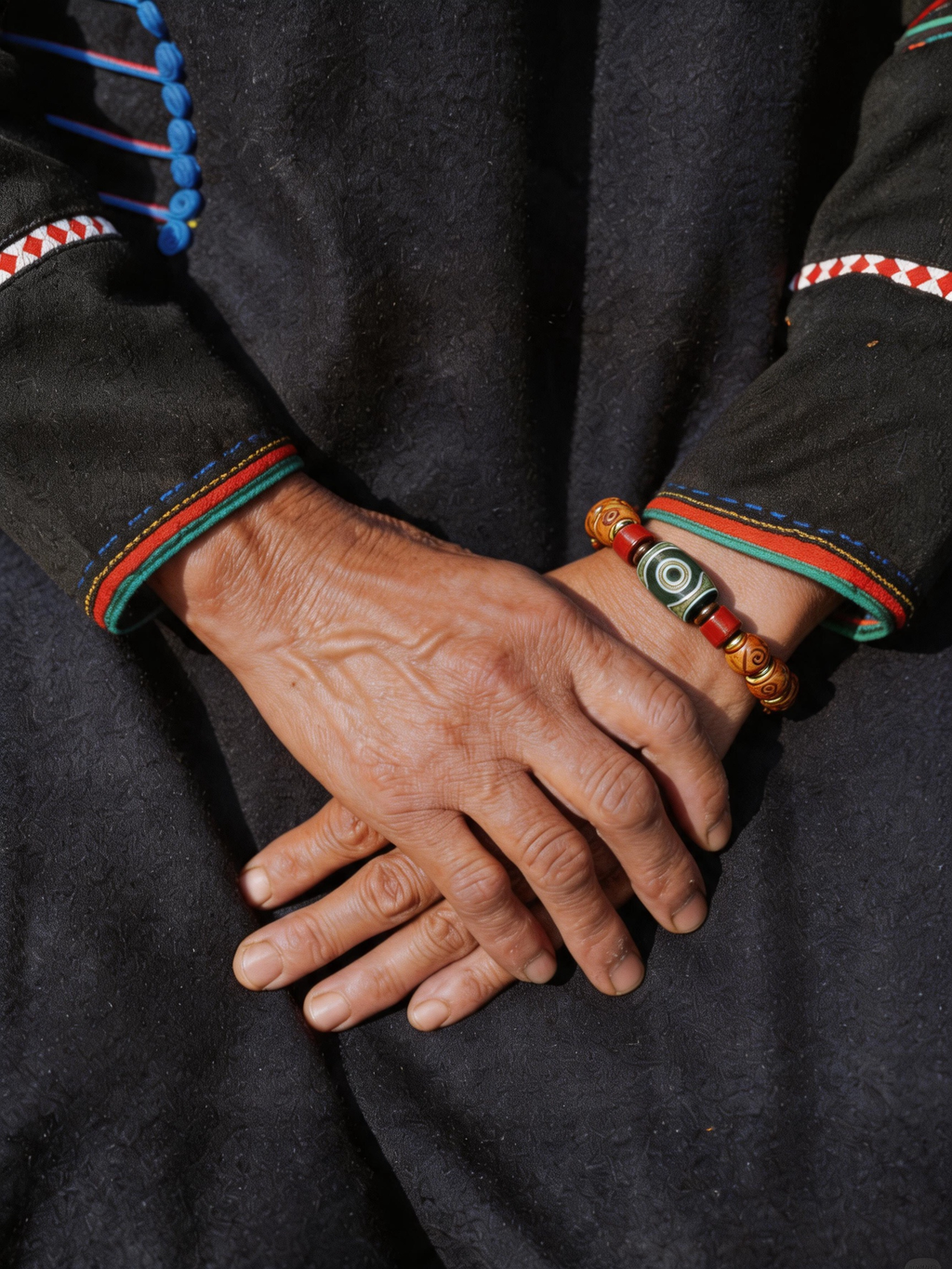 Inlaid Eye Totem Star-Moon Bodhi Bracelet